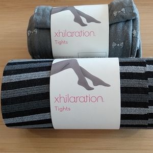 2 Pair Patterned Xhilaration  Tights in size Small/Medium